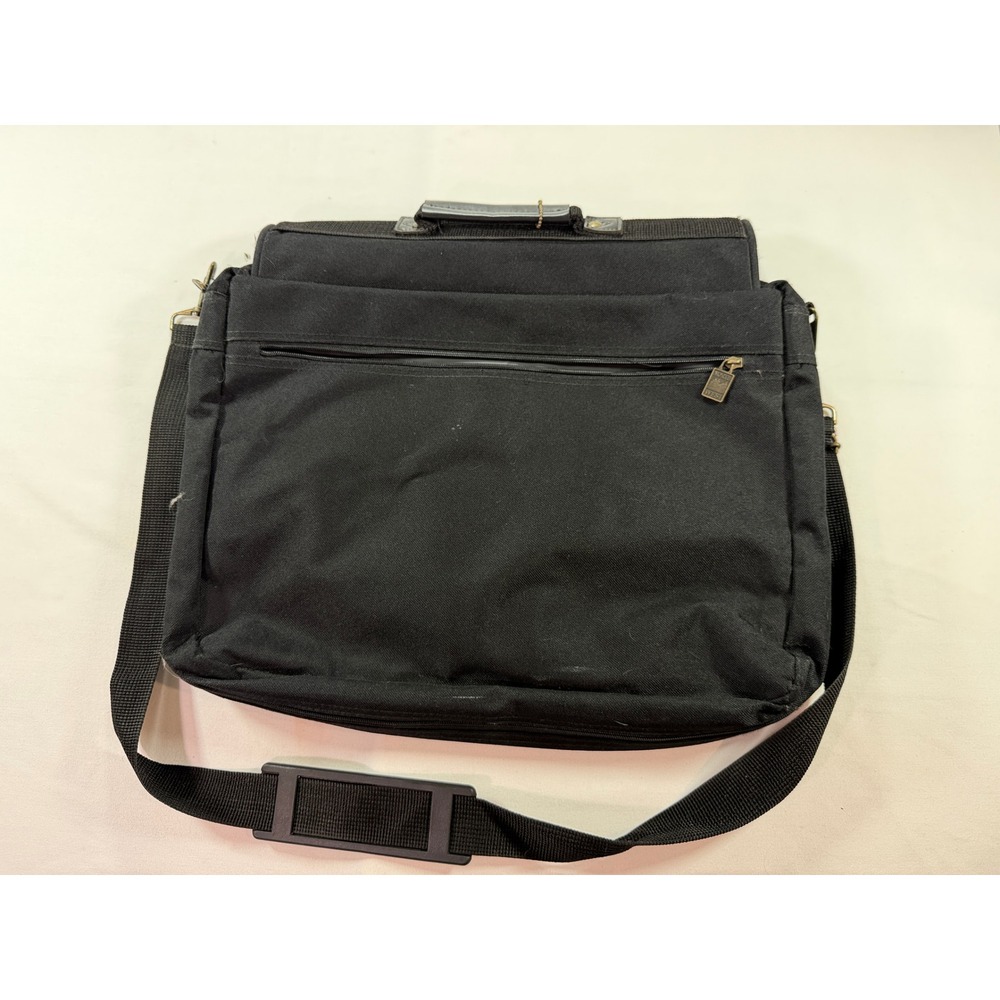 Leeds Lexis Publishing Black Canvas Messenger Computer Bag North West Zipper - Picture 3 of 6